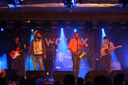 Daniel harris Coolik(Bass Guitar) Zydeco Mike (Vocals & Rubboard),Cedric Watson(Vocals,Accordion,Fiddle),  & Bijou Creole band